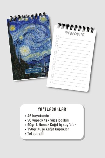 Yıldızlı Gece 3'lü Planlama Seti resmi