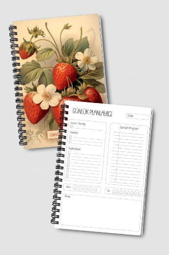 Açık Çilekli 3'lü Planlama Seti resmi