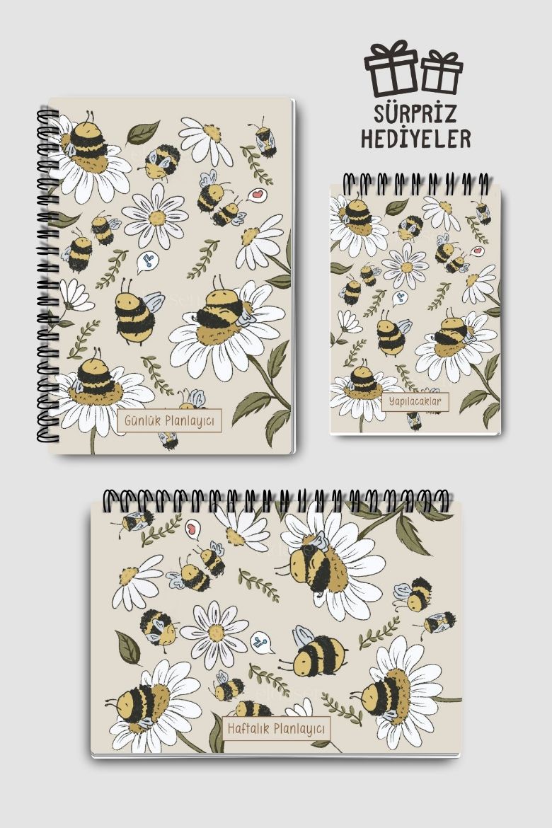 Arılı 3'lü Planlama Seti resmi