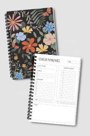 Kelebekli 3'lü Planlama Seti resmi