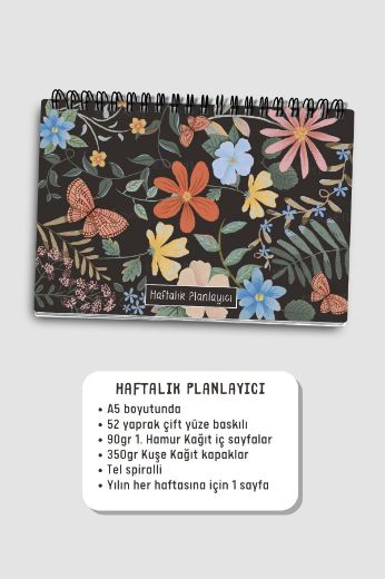 Kelebekli 3'lü Planlama Seti resmi