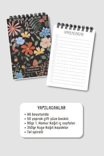 Kelebekli 3'lü Planlama Seti resmi