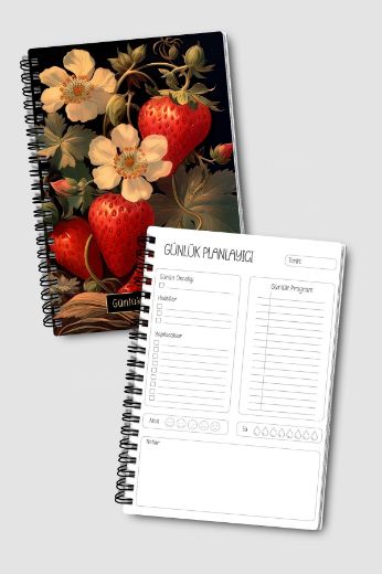 Koyu Çilek 3'lü Planlama Seti resmi