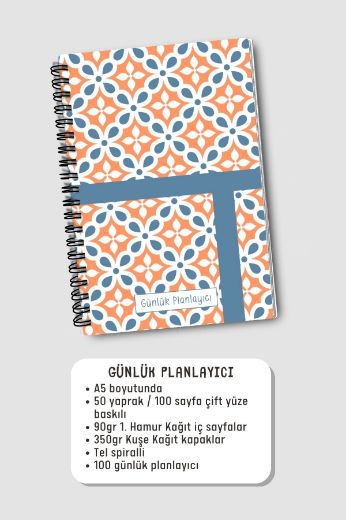 Mavi Çizgili 3'lü Planlama Seti resmi