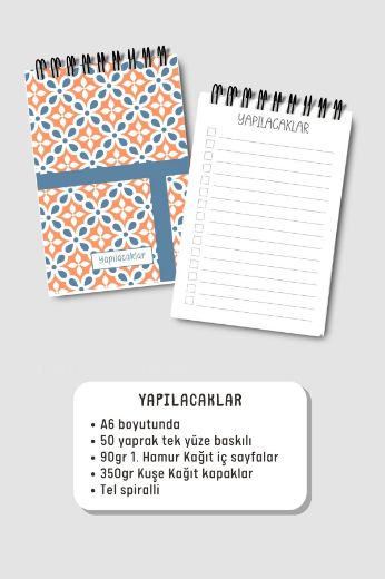 Mavi Çizgili 3'lü Planlama Seti resmi