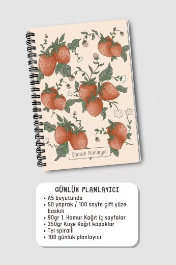 Soft Çilekli 3'lü Planlama Seti resmi