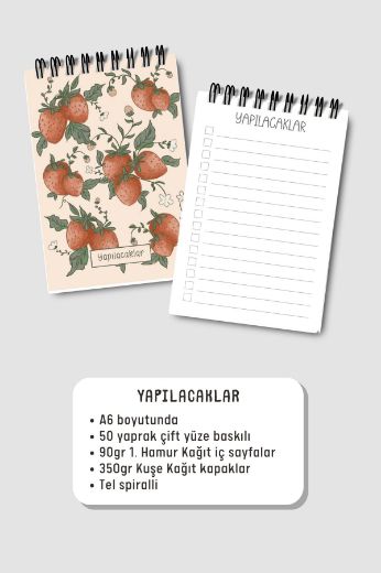 Soft Çilekli 3'lü Planlama Seti resmi