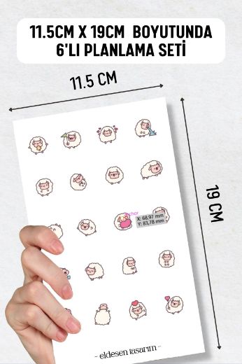 Çiftlik Hayvan 6'lı Sticker Seti resmi