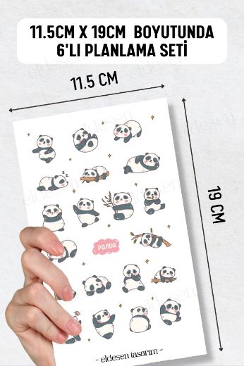 Hayvanlar 6'lı Sticker Seti resmi