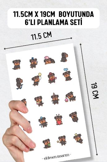 Köpekler 6'lı Sticker Seti resmi