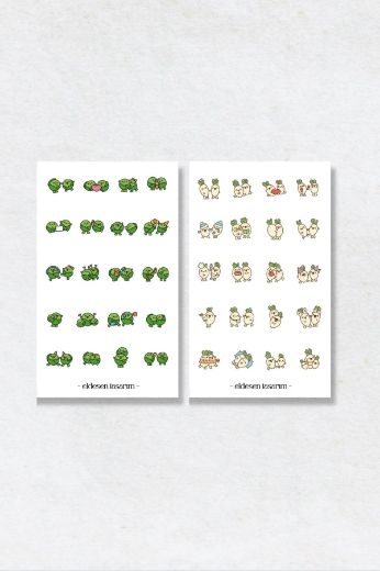 Mini Gıda 6'lı Sticker Seti resmi