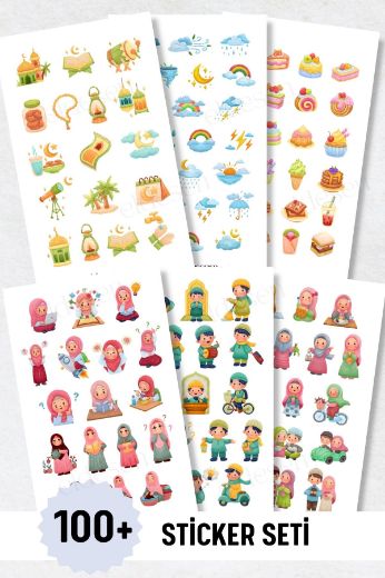 Ramazan 6'lı Sticker Seti resmi