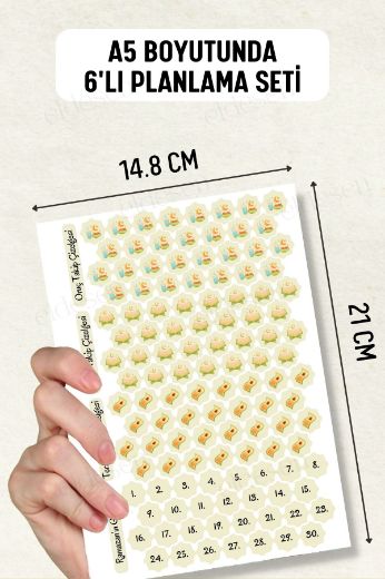 Ramazan Ajanda 6'lı Sticker Seti resmi