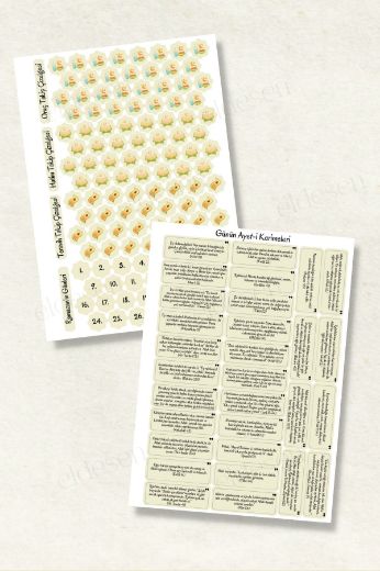 Ramazan Ajanda 6'lı Sticker Seti resmi