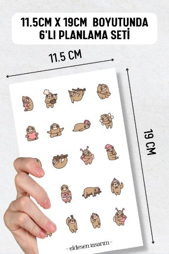 Vahşi Hayvan 6'lı Sticker Seti resmi