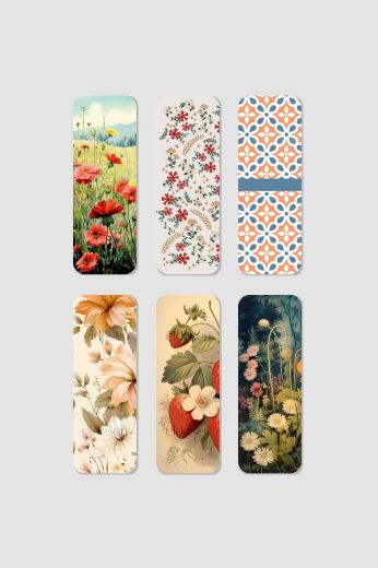 Doğa Kitap Ayracı Seti, 5.2 x 14.8 cm İnce resmi