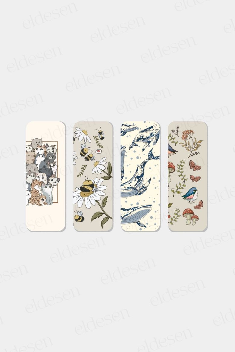 Hayvanlar Kitap Ayracı Seti, 5.2 x 14.8 cm İnce resmi