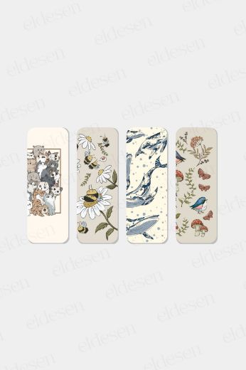 Hayvanlar Kitap Ayracı Seti, 5.2 x 14.8 cm İnce resmi