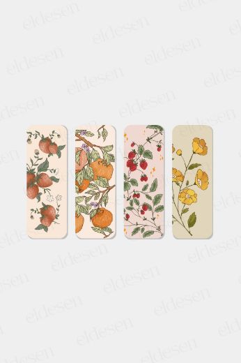 Meyveler Kitap Ayracı Seti, 5.2 x 14.8 cm İnce resmi