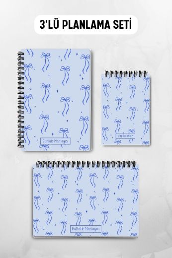 Mavi Fiyonk 3'lü Planlama Seti ve A6 Takvim / Öğretmenler Günü resmi