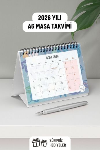 Mavi Papatya 3'lü Planlama Seti ve A6 Takvim / Öğretmenler Günü resmi