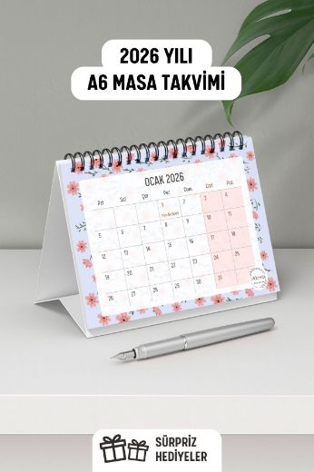 Pembe Çiçekli Yeni Yıl Kutulu Set resmi