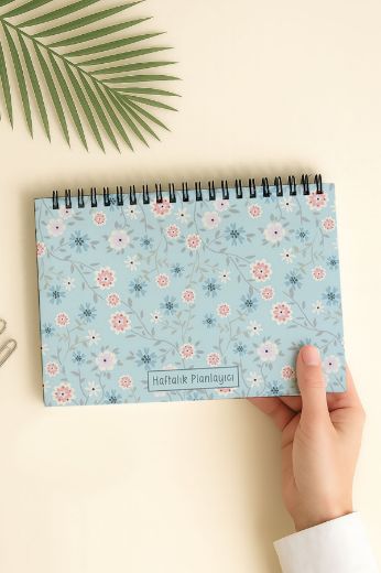 Mavi Çiçek Yeni Yıl Kutulu Set resmi