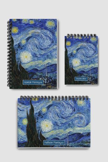 Yıldızlı Bir Gece Van Gogh Yeni Yıl Kutulu Set resmi