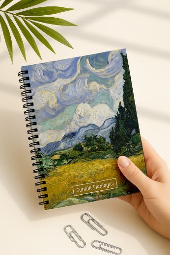 Buğday Tarlası Van Gogh Yeni Yıl Kutulu Set resmi