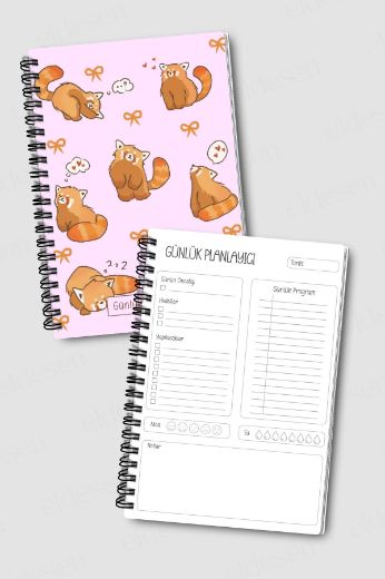 Kızıl Pandalı 3'lü Planlama Seti resmi