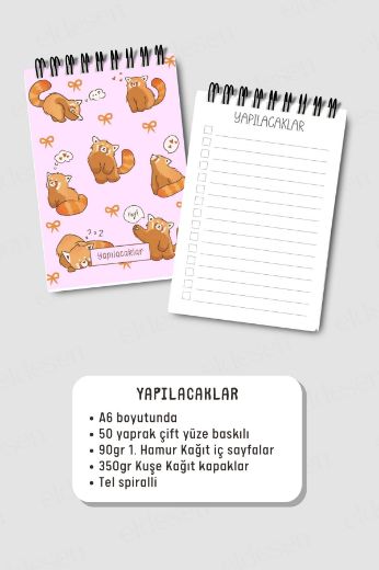 Kızıl Pandalı 3'lü Planlama Seti resmi