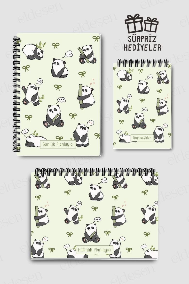 Pandalı 3'lü Planlama Seti resmi