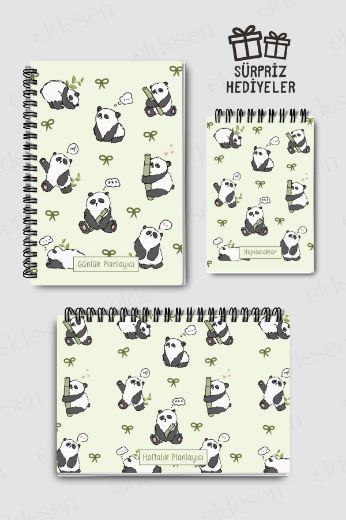 Pandalı 3'lü Planlama Seti resmi