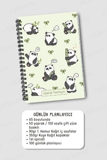 Pandalı 3'lü Planlama Seti resmi