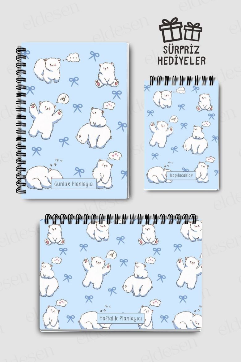 Kutup Ayılı 3'lü Planlama Seti resmi