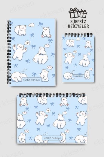 Kutup Ayılı 3'lü Planlama Seti resmi