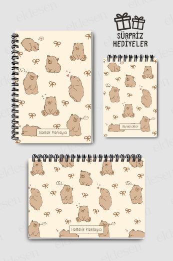 Boz Ayılı 3'lü Planlama Seti resmi
