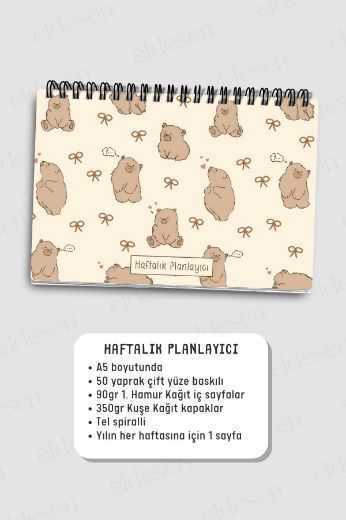 Boz Ayılı 3'lü Planlama Seti resmi