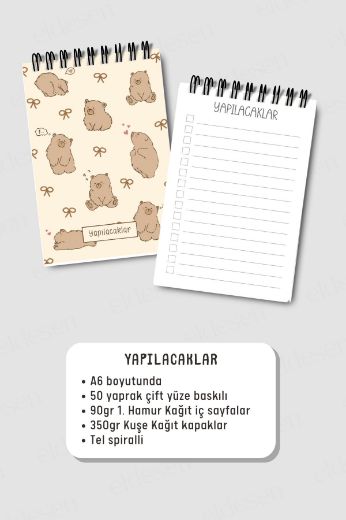 Boz Ayılı 3'lü Planlama Seti resmi