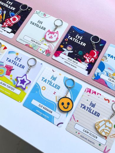 İsim Kartlı Anahtarlık Karne Hediyesi kategorisi için resim