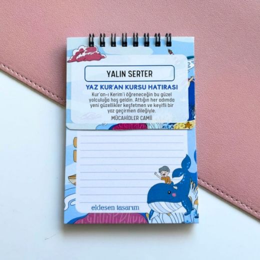 Balinalı Defter İsme Özel Yaz Kur'an Kursu Hediyesi resmi
